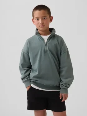 Kids Vintagesoft Terry Relaxed Half-Zip Pullover