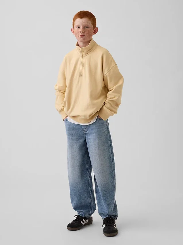 Kids Vintagesoft Terry Relaxed Half-Zip Pullover