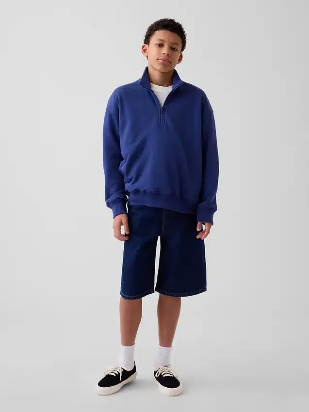 Kids Vintagesoft Terry Relaxed Half-Zip Pullover