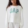 Kids Vintagesoft Terry Wide-Neck Logo Sweatshirt