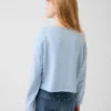 Kids Vintagesoft Terry Wide-Neck Logo Sweatshirt