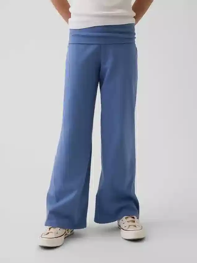 Kids Wide-Leg Foldover Leggings