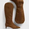 Kitten Heel Pointy Knee High Boots
