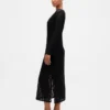 Lace Bell-Sleeve Maxi Dress