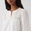 Lace-Trim Drop-Waist Mini Dress