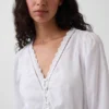Lace-Trim Mini Dress