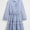 Lace-Trim Mini Dress