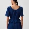 Lace-Trim Peplum Top