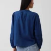 Lace-Trim Pintuck Top