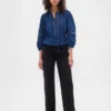 Lace-Trim Voile Top
