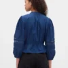 Lace-Trim Voile Top
