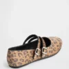 Leopard Double-Strap Ballet Flats