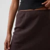 Linen-Blend Bias-Cut Skirt