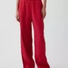 Linen-Blend Easy Wide-Leg Pants