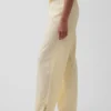Linen-Blend Lace-Hem Pj Pants