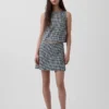 Linen-Blend Mini Skort