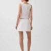 Linen-Blend Mini Skort