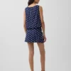Linen-Blend Mini Skort