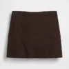 Linen-Blend Mini Skort