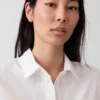 Linen-Blend Oversized Shirt