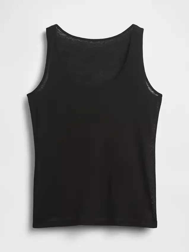 Linen-Blend Tank Top