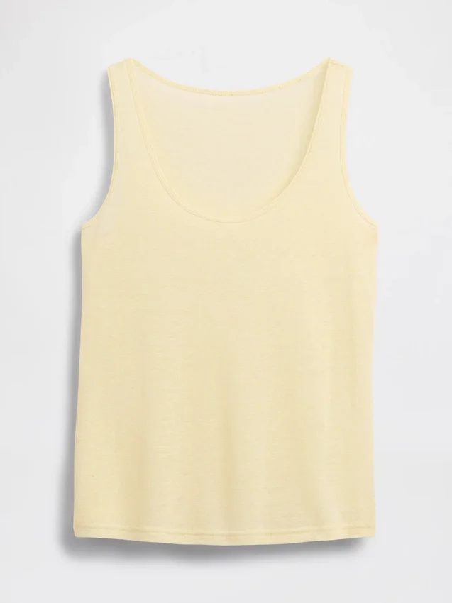 Linen-Blend Tank Top