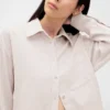 Linen-Cotton Oversized Shirt