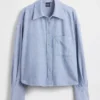 Linen-Cotton Oversized Shirt