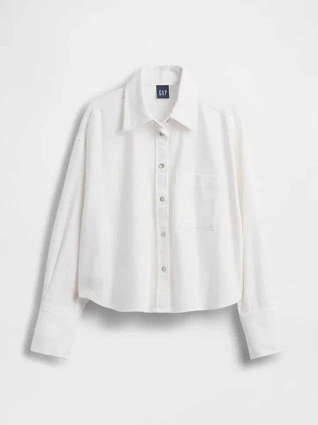 Linen-Cotton Oversized Shirt