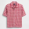 Linen-Cotton Relaxed Straight-Hem Shirt