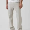 Linen-Cotton Relaxed Straight Pants