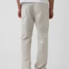 Linen-Cotton Relaxed Straight Pants