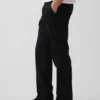 Linen-Cotton Relaxed Straight Trousers