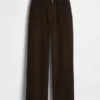 Linen-Cotton Wide-Leg Pants
