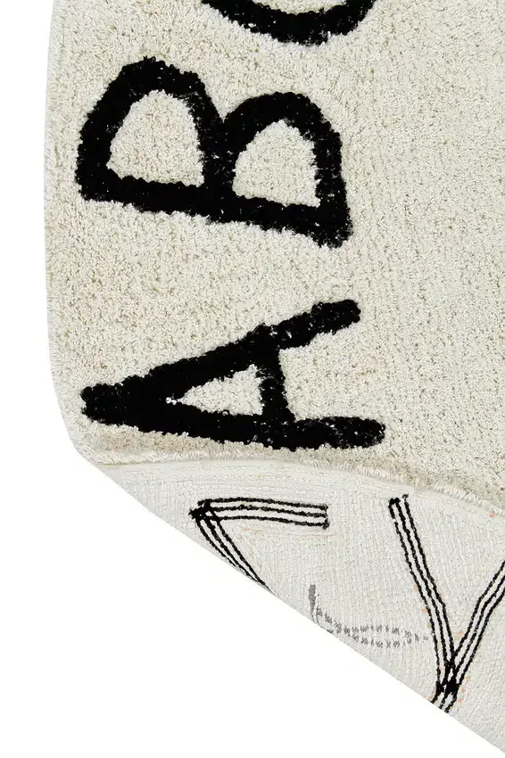 Lorena Canals Washable Rug Abc Natural Black
