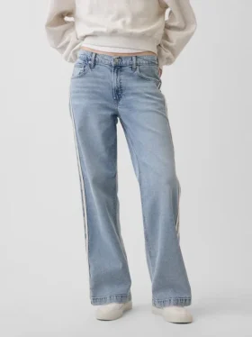 Low Rise ’90S Loose Side Stripe Jeans