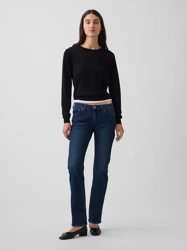 Low Rise '90S Slim Straight Jeans