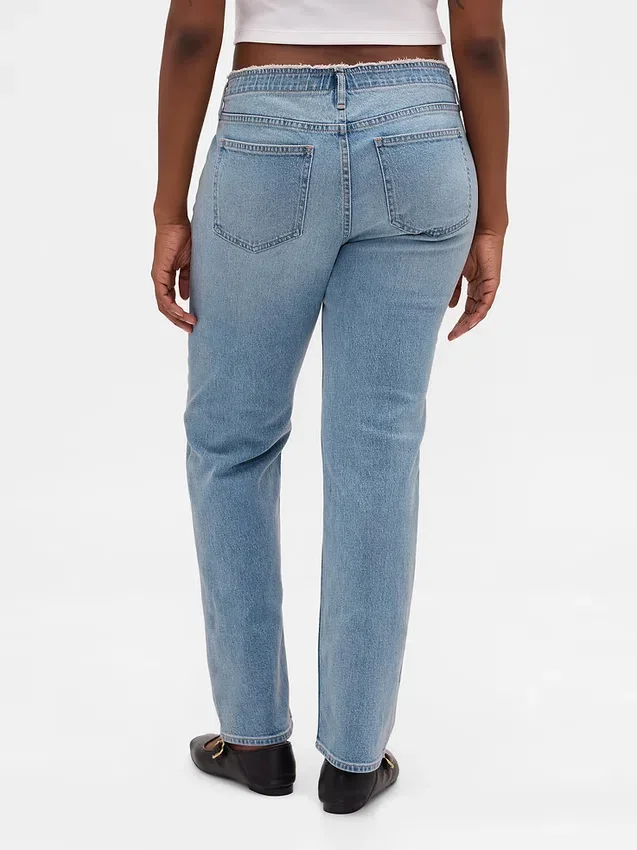 Low Rise '90S Slim Straight Jeans