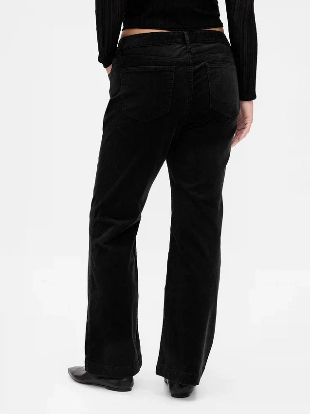 Low Rise Corduroy Long & Lean Pants