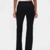 Low Rise Double Knit Flare Pants