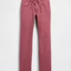 Low Rise Lace-Up '90S Slim Straight Jeans