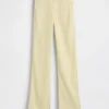 Low Rise Linen-Blend Flare Pants