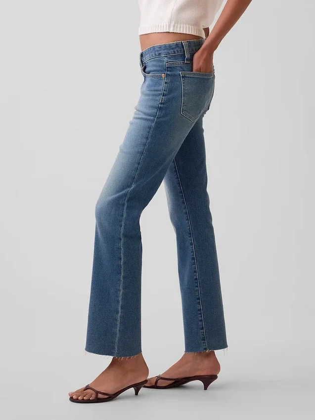 Low Rise Long & Lean Crop Jeans