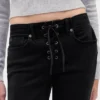 Low Rise Long & Lean Lace-Up Jeans