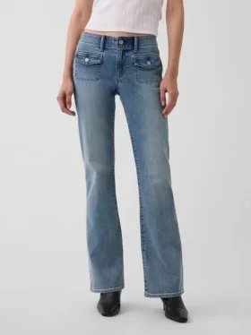 Low Rise Long & Lean Patch Pocket Jeans