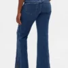 Low Rise Long & Lean Seamed Split-Hem Jeans