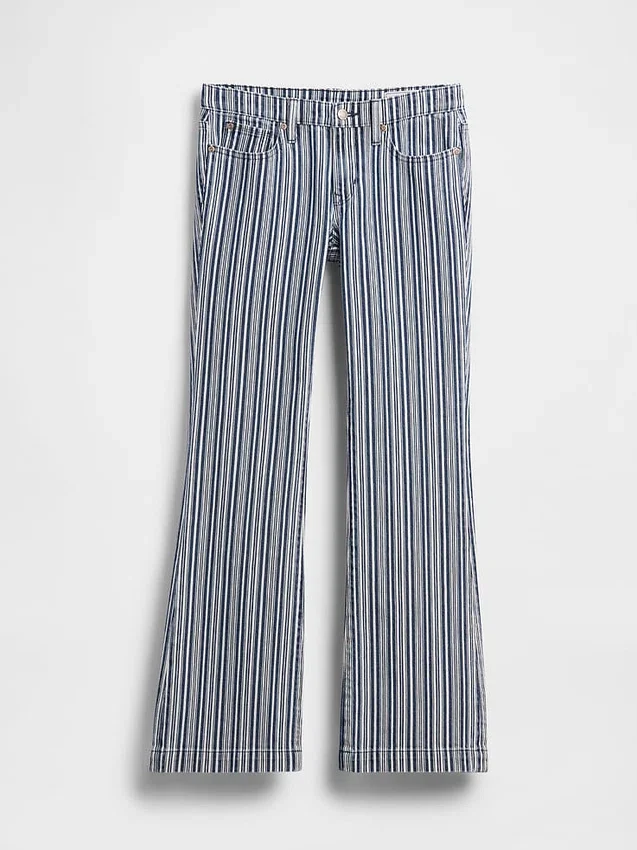 Low Rise Long & Lean Stripe Jeans