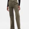 Low Rise Relaxed Flare Khakis