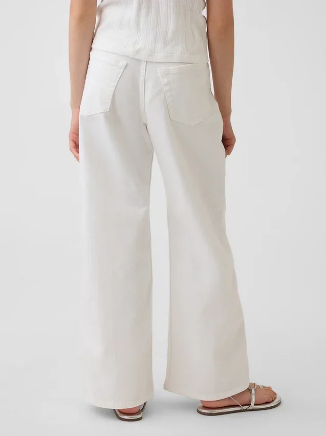 Low Rise Stride Wide-Leg Jeans