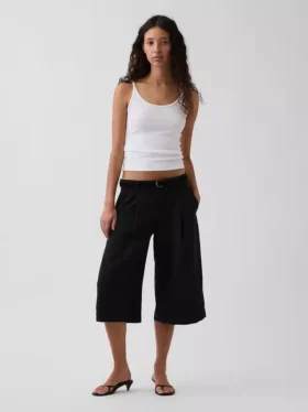 Low Rise Trouser Culotte Pants